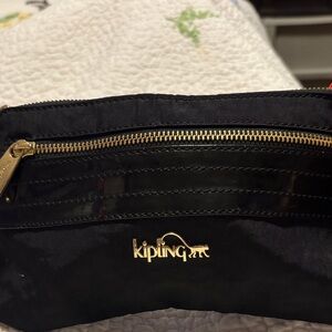 Kipling Black handbag Pouch with Gold Accents